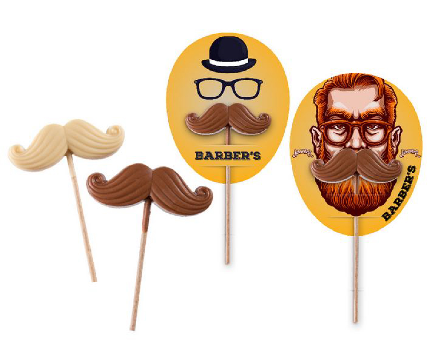 sucette moustache en chocolat publicitaire lollypop personnalisée-02